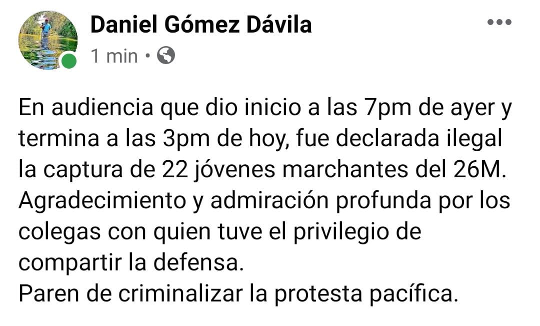 Elizagonrod's tweet photo. Luego de dos dias encerrados, hoy en #Manizales se decretó como error la detención de 22 estudiantes universitarios, cuatro de ellos futuros colegas míos. La fuerza pública sigue desfasando sus alcances: ¿Qué pasó aquí? ¿Por qué tardaron tanto en liberarlos? #ParoNacional28M https://t.co/caNRsKxs5X