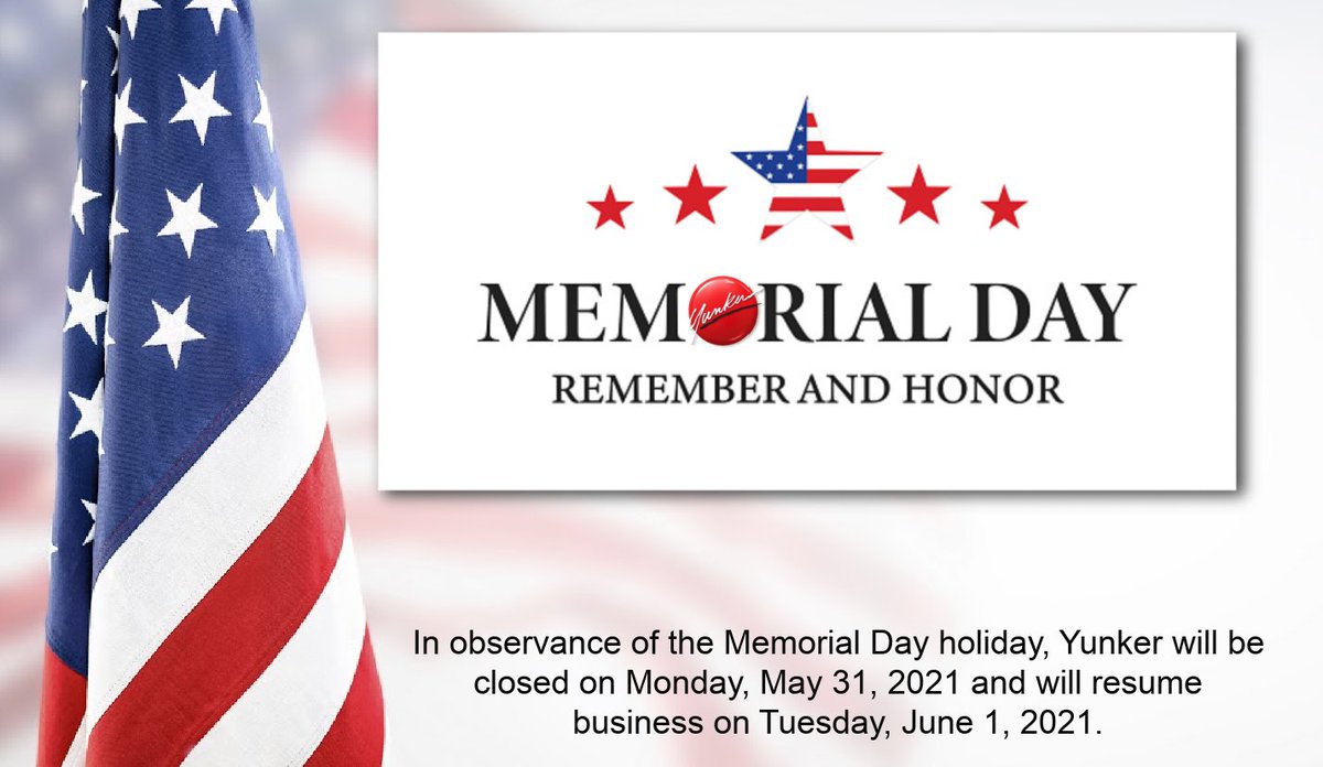 YunkerInd's tweet image. Thank you to the brave men and women who have made the ultimate sacrifice. As you gather together this weekend with family and friends, take time to remember our fallen heroes. #MemorialDay