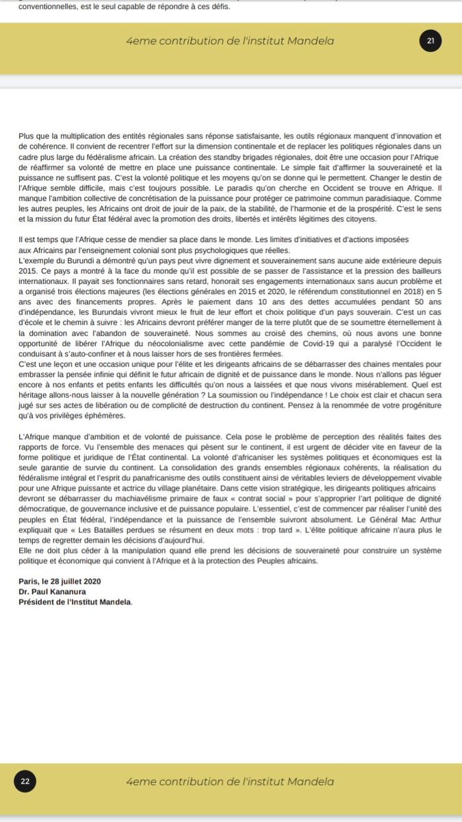 NIYOKINDIErnes1's tweet photo. Ma rencontre &amp; Dr Paul KANANURA,Président de l'Institut Mandela a été une occasion d'échanger sur la 4ème contribution de l'Institut sur le rapport de Repenser la gouvernance africaine après  Covid19.Un paragraphe sur le  Burundi démontre sa résilience et constitue un cas d'école https://t.co/lp2Gp4FZsB
