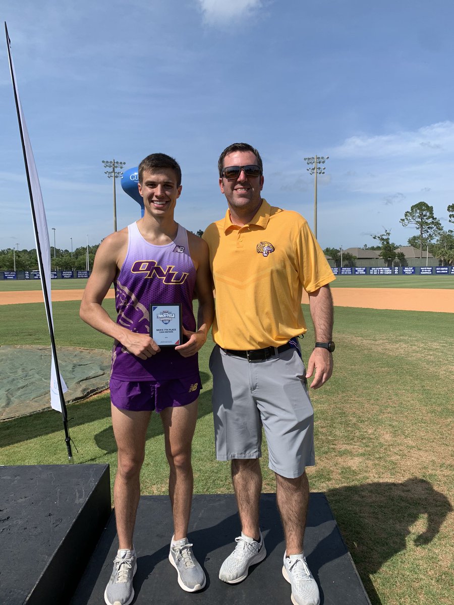 ONU_XCTF's tweet photo. Ty Banks finishes his ONU running career with his first Outdoor All-American award! Ends his career standing on the podium. 7th place in a super tactical race.  Now he is on to a bigger challenge: Med School. 
#ONUTF #AllAmerican #SitandKick #Retired #FutureDR https://t.co/0ceTBeoAXI