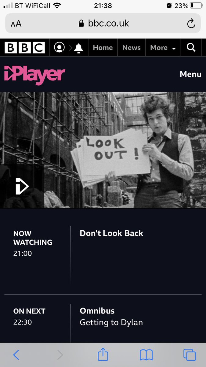 Adelai05's tweet photo. Oh I thoroughly enjoyed this tonight - #DonTLookBack #Dylanat80 #BobDylan #Film #Documentary #1965 https://t.co/bn5GeSaxwL