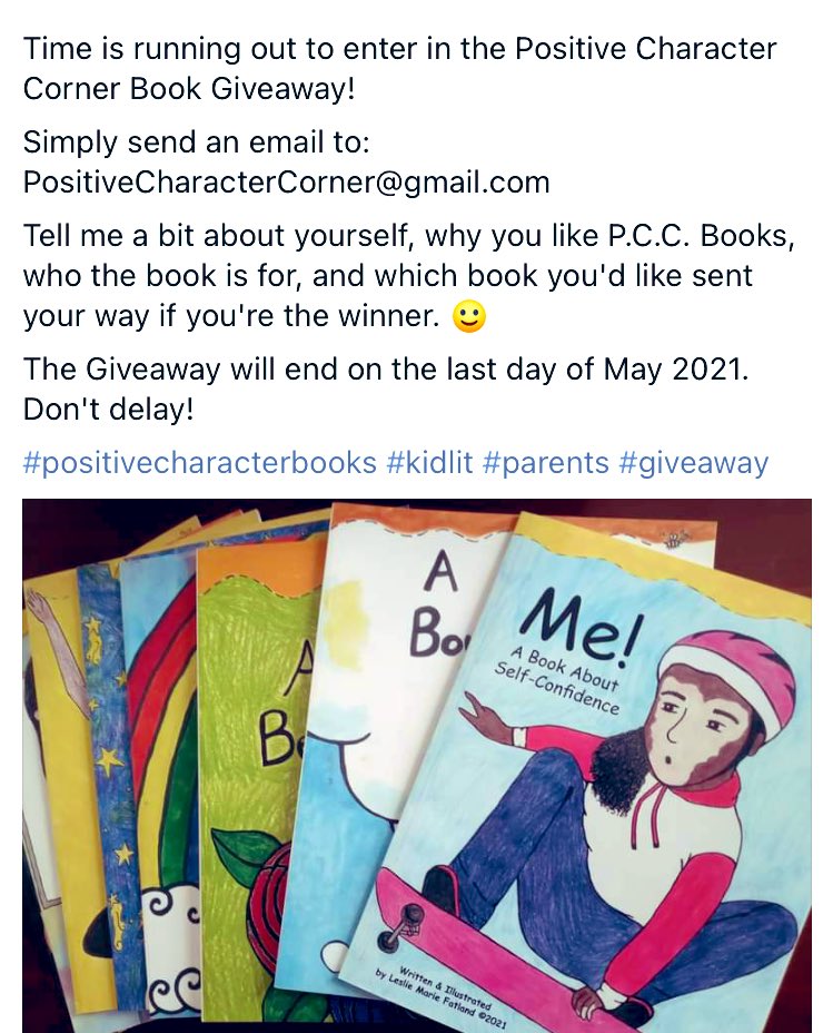 JadeWheeler216's tweet photo. @LeslieMarie_83 is doing special book #giveaways Check out her #PositiveCharacter books and send an email to enter for your chance to win! #kidlit #bookstagram #NextGen #bookgiveaway https://t.co/0Xh9bjaGxe