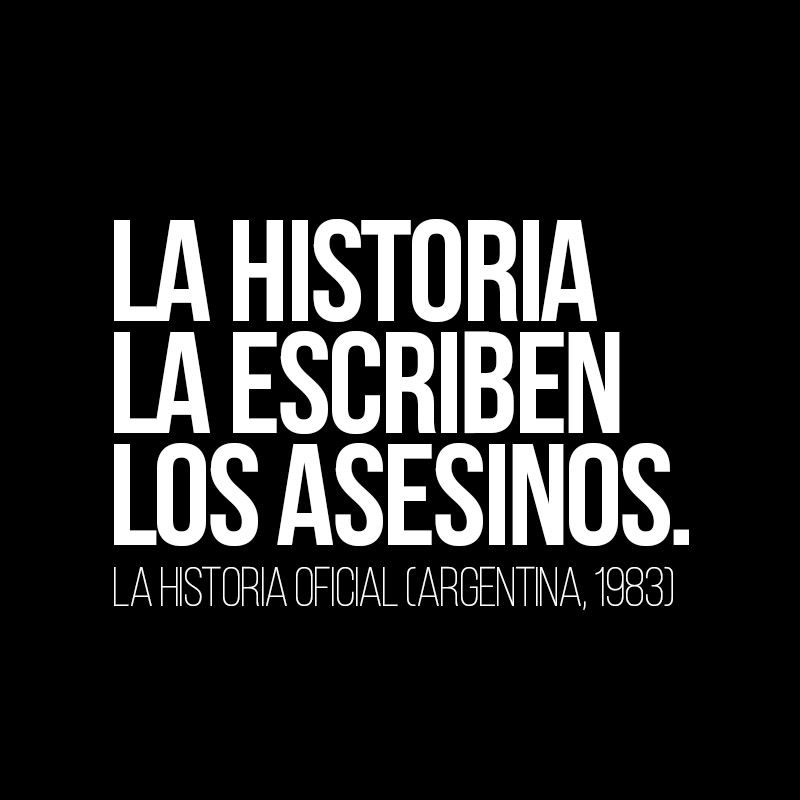 El cine y sus verdades. La historia oficial (Argentina, 1983)
.
.
#SOSColombiaDDHH #Colombia