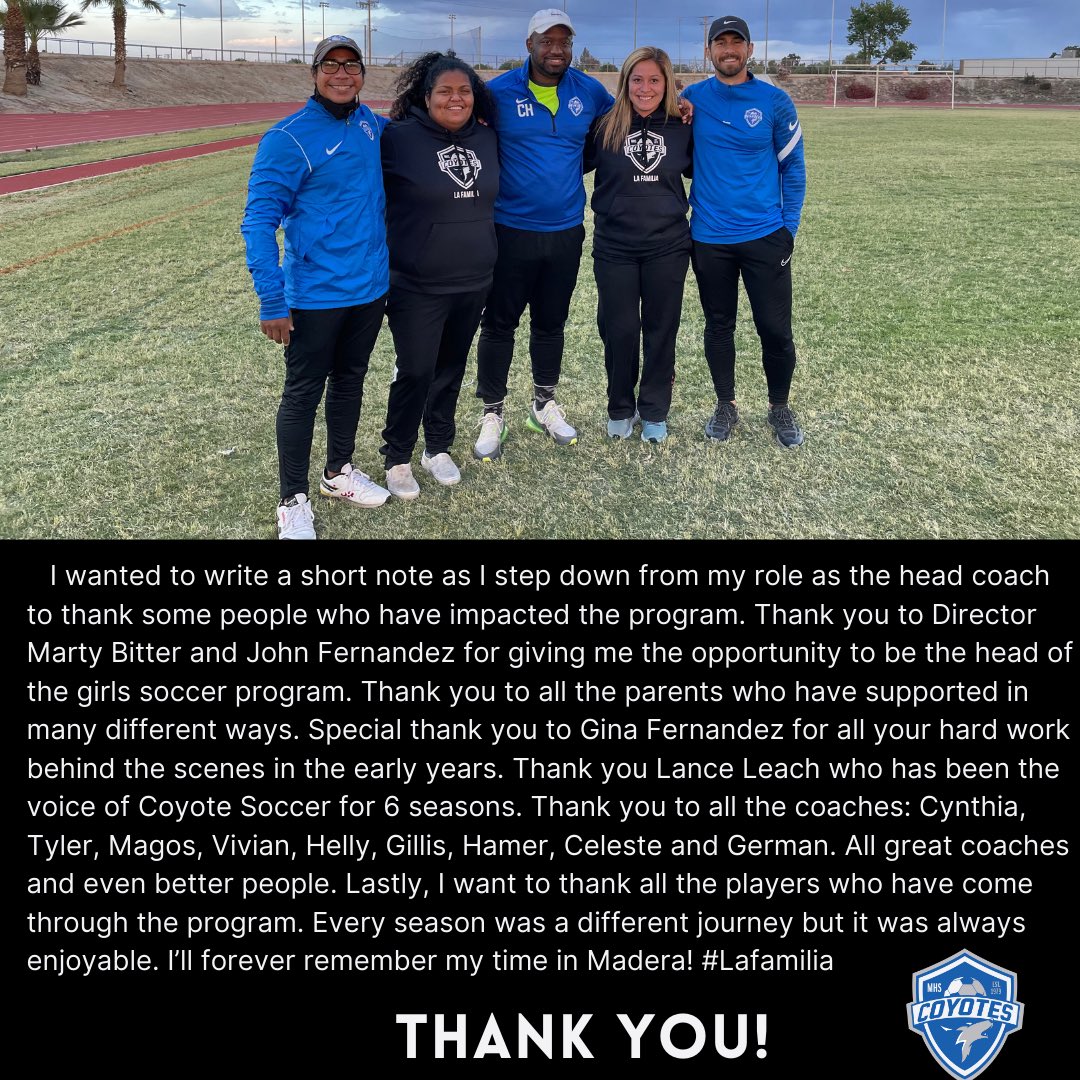 ladyyotesoccer's tweet photo. Farewell Message

#lafamilia https://t.co/b4EZDCq7Fy