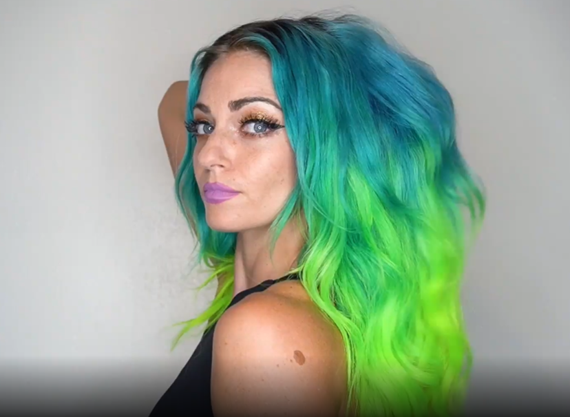 SallyBeauty's tweet photo. Our mermaid Charity never fails to amaze us with her #DIY color choices! She used #Iroiro hair colors in shades Seafoam and Neon Yellow to create this neon ombré look! 💚💛

WATCH the full tutorial here: https://t.co/YHregLVENa.

🎥: IG- charity.grace #SallyBeauty #SallyCrew https://t.co/K6W4eFYeb8