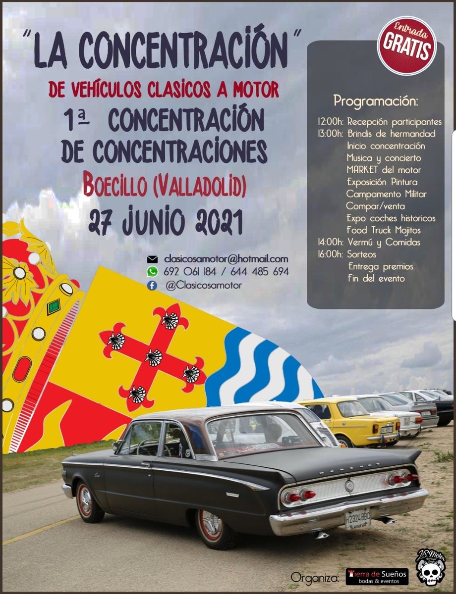 LA CONCENTRACION 
27 Junio 2021
Boecillo (Valladolid)

Primera concentración de concentraciones de España!!

➡ Inscripciones en este link:  
forms.office.com/r/dA8sYmsJz4