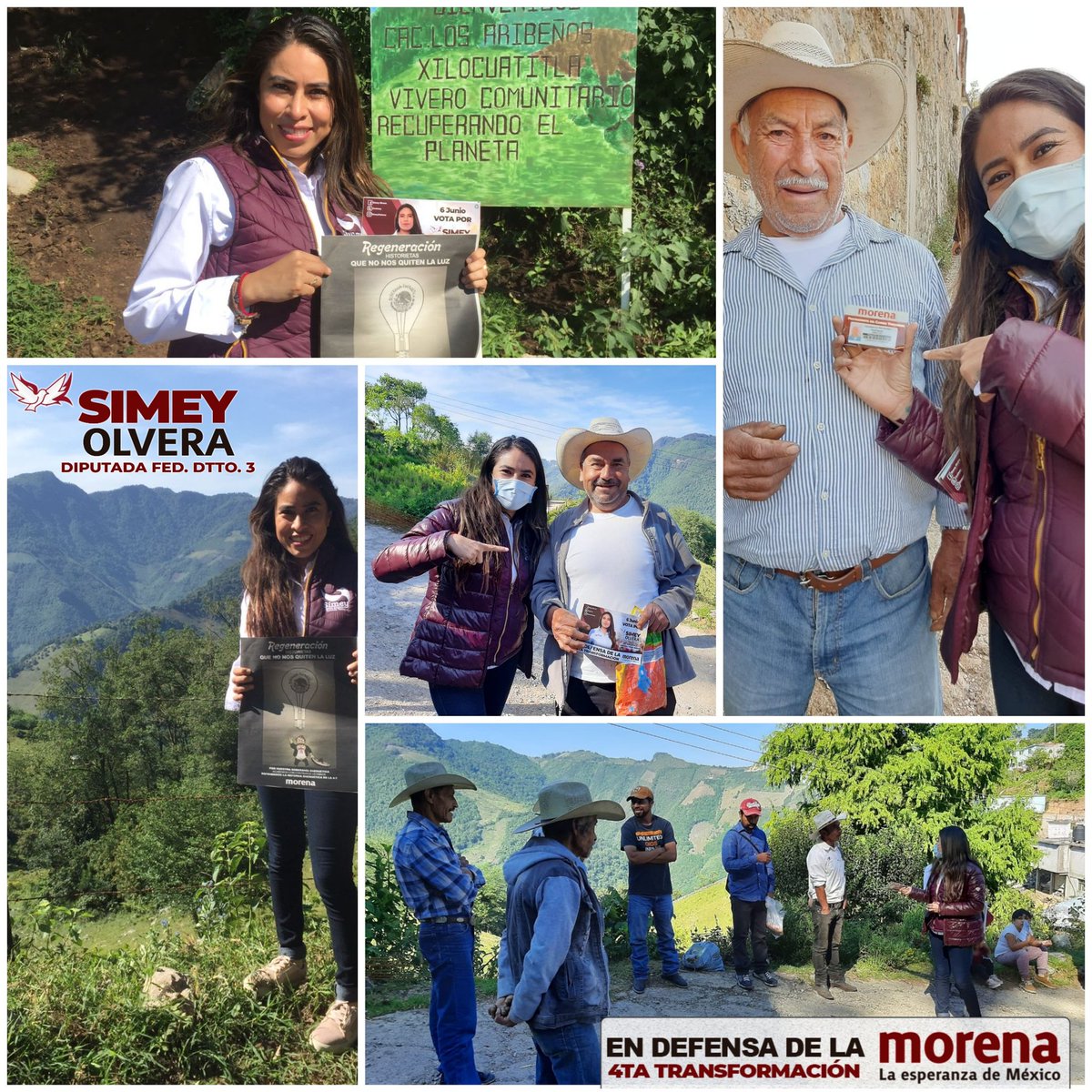 ssimey's tweet photo. 🕊️Esta Paloma lleva con orgullo el mensaje de esperanza y resultados a los lugares mas lejanos y hermosos del #DistritoFederal03
La gente de la Sierra es cálida 🥰 y claro que se dan cuenta de las grandes diferencias entre los gobiernos prianistas y la #4taTransformación https://t.co/OikqEWVlqk
