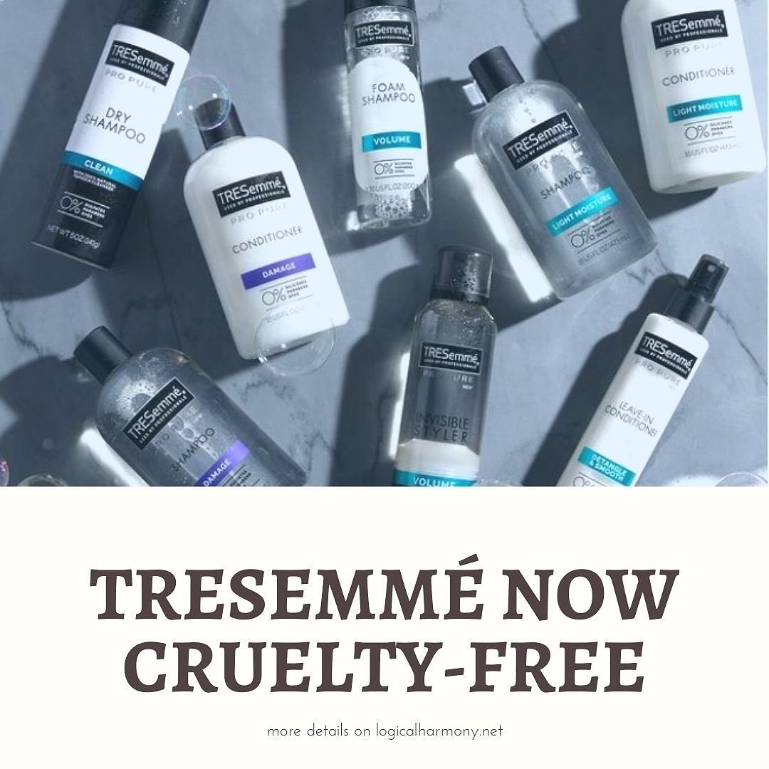 BeautyTls's tweet photo. Thank you @logicalharmony for this news ! @TRESemme is now cruelty free!!!! https://t.co/x7aATMuSDs
