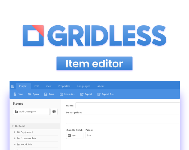 radmtt's tweet photo. GRIDLESS is out now! A tool for game developers, dungeon masters and writers to easily create databases for items, quests, characters and more.
Get it here: https://t.co/Eu6rOBD8k8
#gamedev #indiedev #game #GodotEngine #DnD #softwaredesign https://t.co/rzeTJWWVMd
