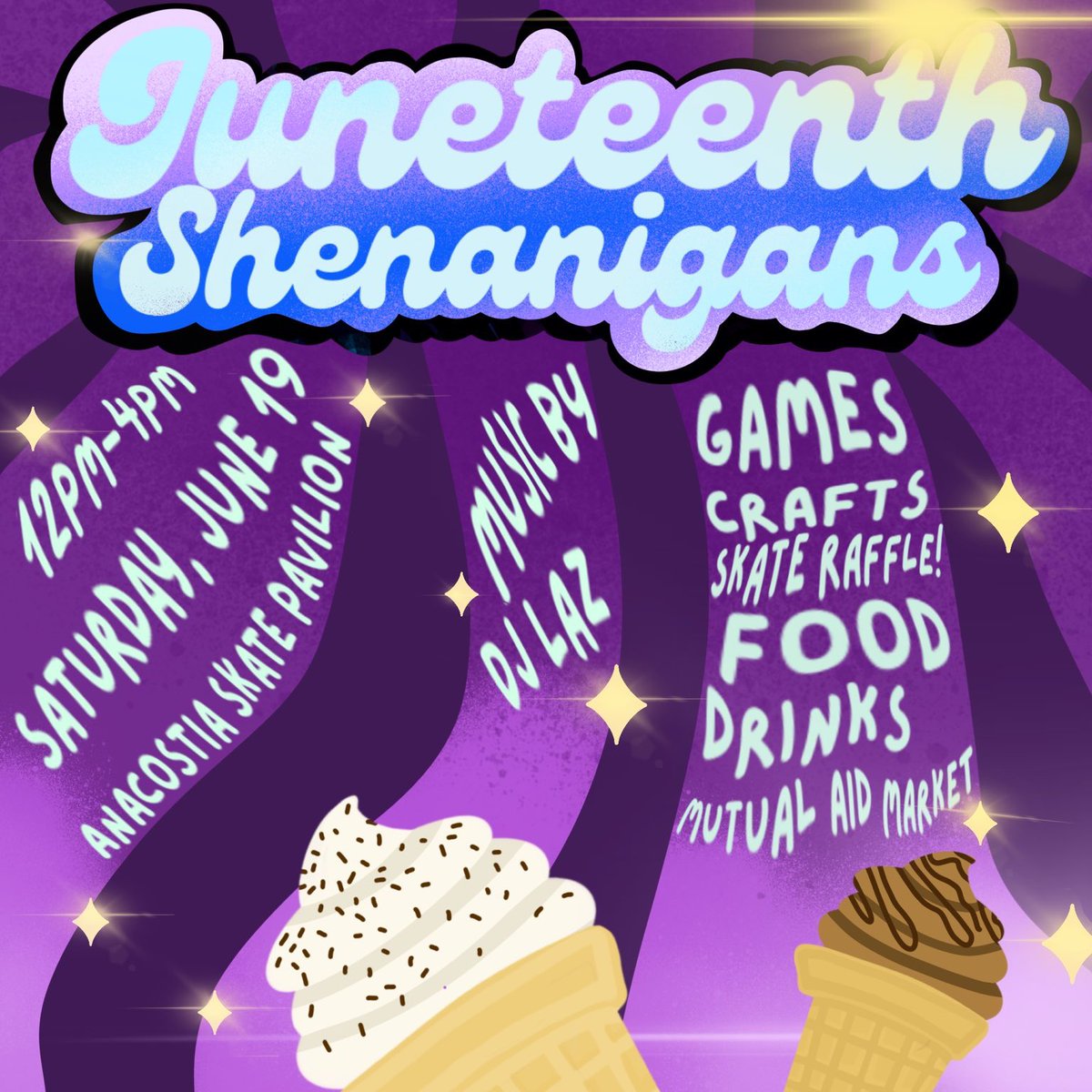 tlcollectivedc's tweet image. We are excited to announce our community wide Juneteenth event @ Anacostia Skate Pavilion from 12-4P on June 19th in collaboration with 16+ DC organizations! Please help #FundTheFun by donating here ➡️givebutter.com/JoiZNL