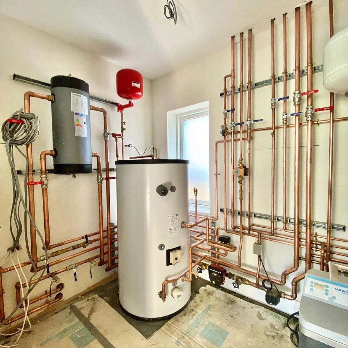 buckinghamplumb's tweet photo. The plant room in Easton! Copper paradise! https://t.co/2VOiBfXvml