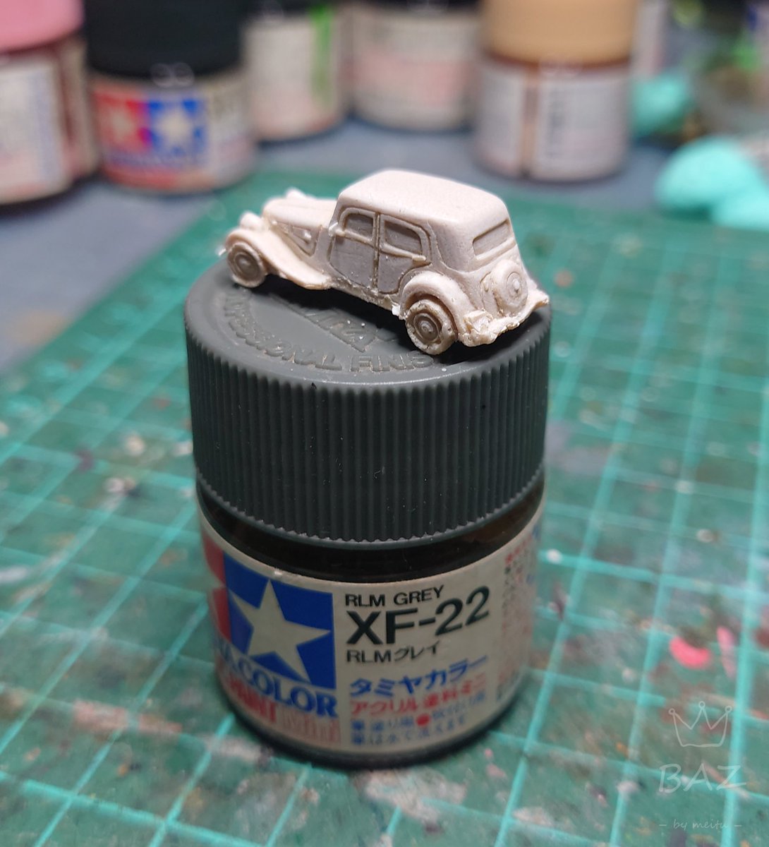 bbaazz0226's tweet photo. ［製作•1］
單體套件的關係、只有修補整理套件和追加部份細節.
下回就是上色了🙂

#144スケモ 
#紙でコロコロ
#11CV https://t.co/fUupGc4pGw