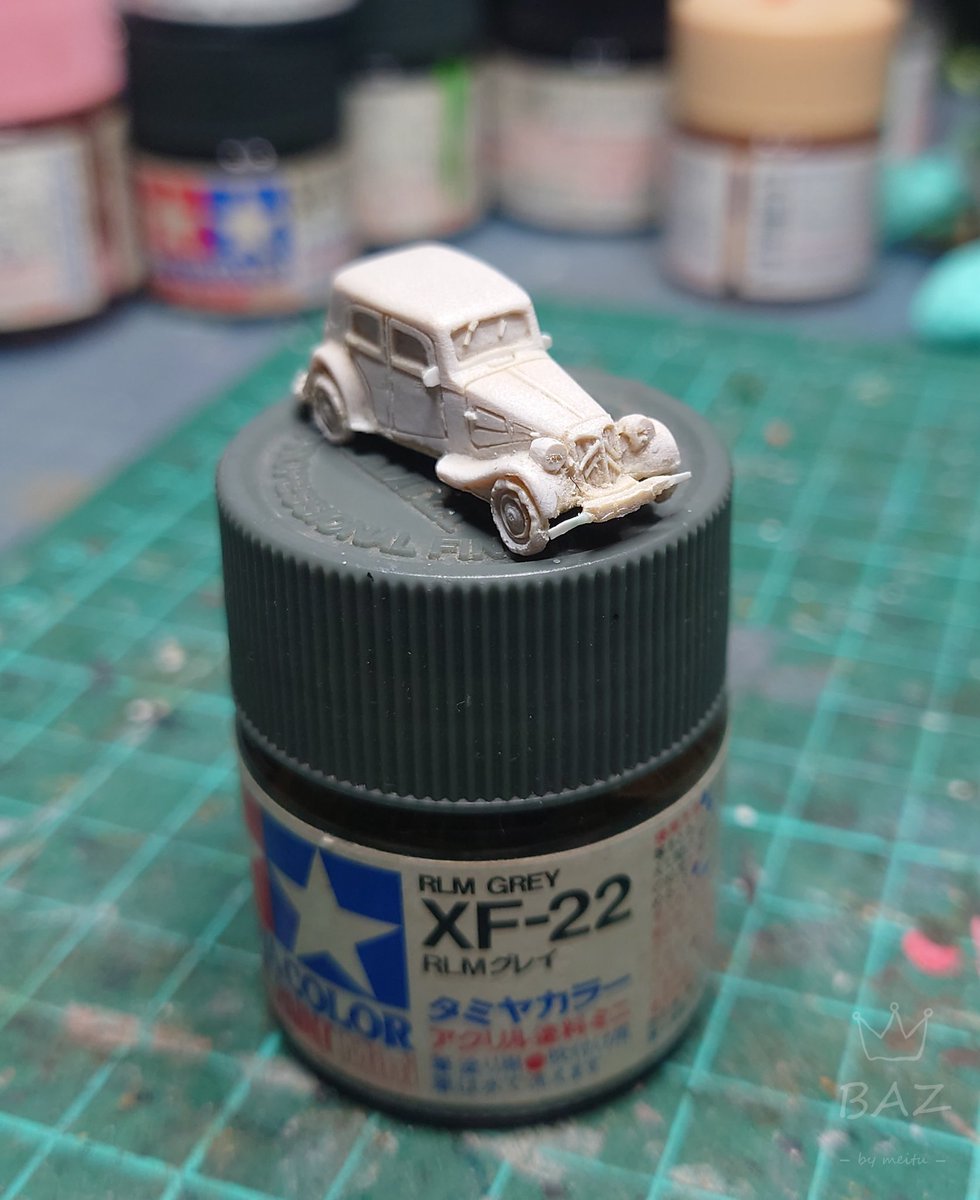 bbaazz0226's tweet photo. ［製作•1］
單體套件的關係、只有修補整理套件和追加部份細節.
下回就是上色了🙂

#144スケモ 
#紙でコロコロ
#11CV https://t.co/fUupGc4pGw