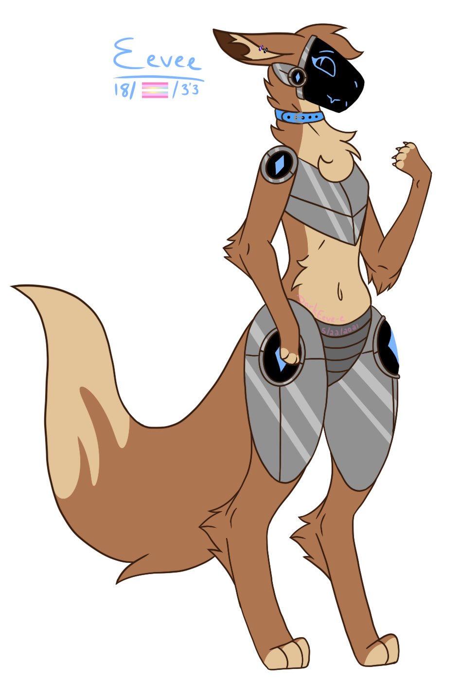 🐝 Eevee 🐝  Commissions Open!! on X: n...new sona 👉👈 yes haha I made  an Eevee themed protogen sona, what of it? she was kinda fun to make ngl  --- protogen 