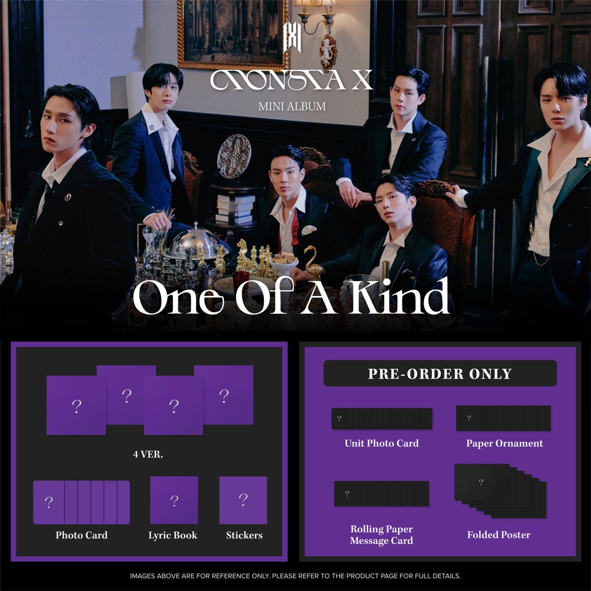 subkshop's tweet photo. 💜 #MONSTAX 9TH MINI ALBUM - ONE OF A KIND 💜

Less than 4 days to pre-order!
↳ https://t.co/SeQ6aiJcsn

PRE-ORDER ONLY:
⭐️ Unit Photo Card
⭐️ Rolling Paper Message Card
⭐️ Paper Ornament
⭐️ Folded Poster

🔍 Full details on pp.

#몬스타엑스 #One_Of_A_Kind
#SUBKSHOP #SUBKSQUAD https://t.co/QJuIDdx9sv