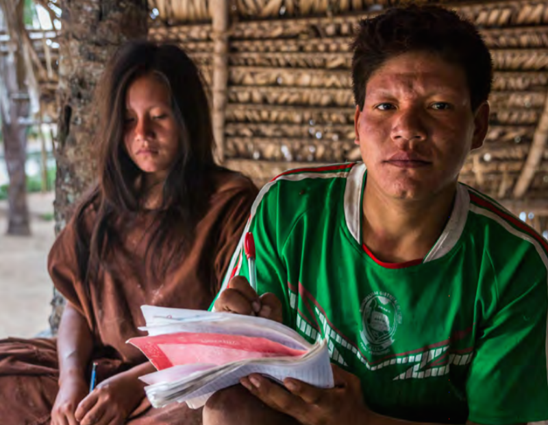 Servindi's tweet photo. #LibroVirtual: Educación intercultural bilingüe en Perú durante pandemia → https://t.co/G9y3HOvhTG

El libro fue elaborado por Melissa Sánchez, del Programa de Biodiversidad y #PueblosIndígenas de la Sociedad Peruana de Derecho Ambiental (@spdaorg). https://t.co/175hMAetsc