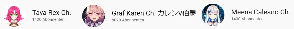 TrueDarkness35's tweet photo. Unsere 3 Lieblinge 💞
@MeenaCaleano
Glückwunsch zu 1400 Abonnenten 🎉
@karen_hakushaku
Na wann wird die 10K Grenze geknackt 😋
@TayaRex
hat einen kleinen Vorsprung🍖
#Vtuber #Skizzrex #Calearto #graf_fiti https://t.co/zDyveaXH9H