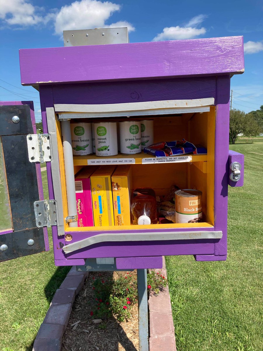 WlooCFBLM's tweet photo. FILL-UP FRIDAYS 

Little Free Pantries are restocked just ahead of the weekend. Help support this effort by venmo or email, both in bio. 

Locations in Waterloo:

Jesse Cosby Center
Shiloh Baptist Church
1800 block of Newell St
1200 block of Bertch Ave
W 2nd &amp; Marsh St https://t.co/p0uzqiARaR