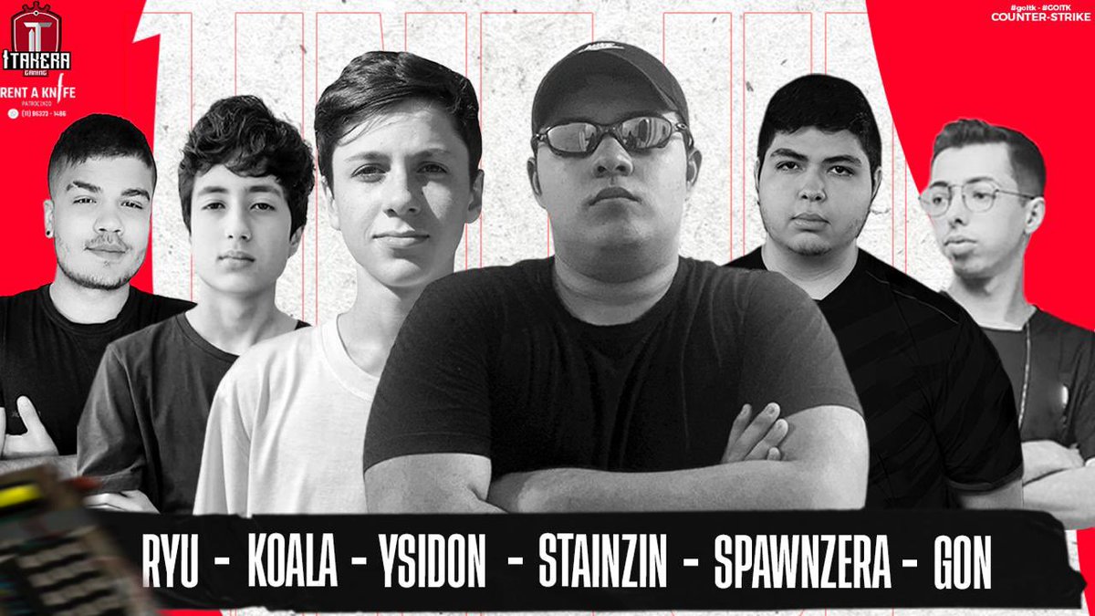 Bem Vindos
<a href="/ryufps/">ryu</a> - IGL
@koalexcs - LURKER
<a href="/ysidon2/">Ysidon</a> - BENCH
@stainzinn - AWP
<a href="/spawnzera/">spawnN$</a> - ENTRY FRAGGER
<a href="/goncsgo_/">Gon</a>  - SUPPORT

<a href="/goldnfps/">Golden</a> - MANAGER

#CaiuemItakeraJaEra