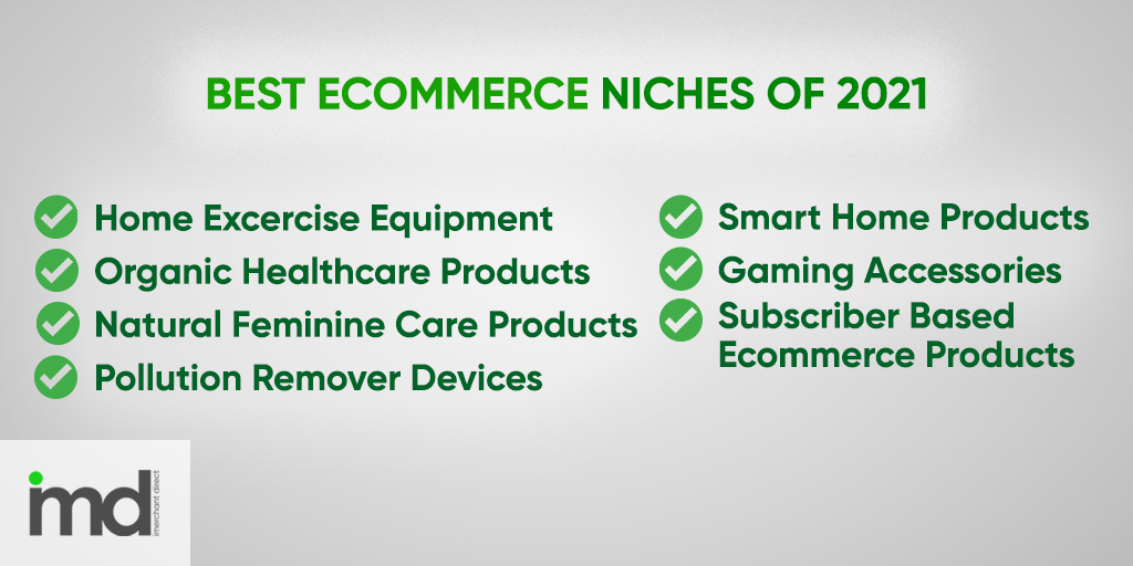 iMDpay's tweet photo. Best E-commerce niches of 2021. Don't sleep on these niches! 

#ECommercePaymentSolutions  #OnlinePaymentProcessing #OnlinePaymentMethods https://t.co/lSB19pN2C5