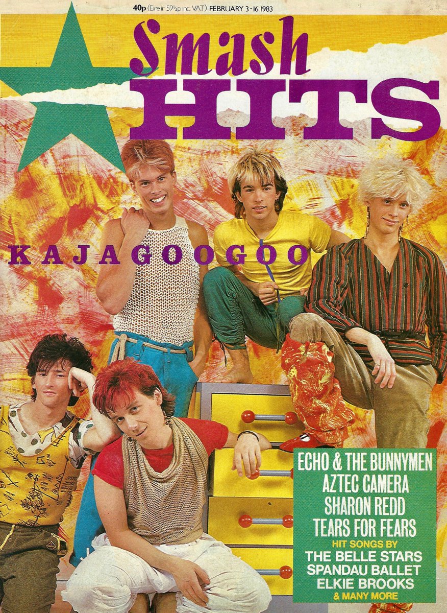 Limahl_Official's tweet photo. KAJAGOOGOO/EMI Records (London) for photographer SHEILA ROCK &amp; UK mag SMASH HITS. Shot in Oct/Nov 82 before ‘TOO SHY’ was released in Jan 83. It's enthralling how the photo allows us to go back in time and see/feel the band member’s expressions/aura just before the big success😊 https://t.co/tCVKNX7HET
