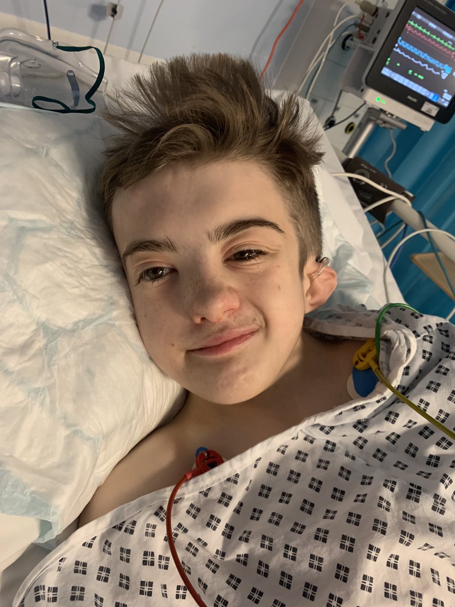 LG2LK's tweet photo. Major spine surgery completed and still managed a smile. So proud of this kiddo. @richarlison97 @Louis_Tomlinson - any chance of a ‘get well soon’ message for him. https://t.co/pWmATYXSK4