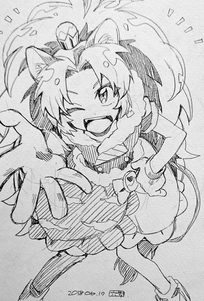「上手さはさておきこの頃の描き方好きだな」って自分で思うの2017～2018年くらいの絵なんですけどしょっちゅうスケブで版権キャラ描いてた時期だと気付いた。人からリクもらって普段自分から描かないキャラも描くことで練習になってるんじゃな～
🐣スケブ倉庫→https://t.co/XkEOyn14Wf 