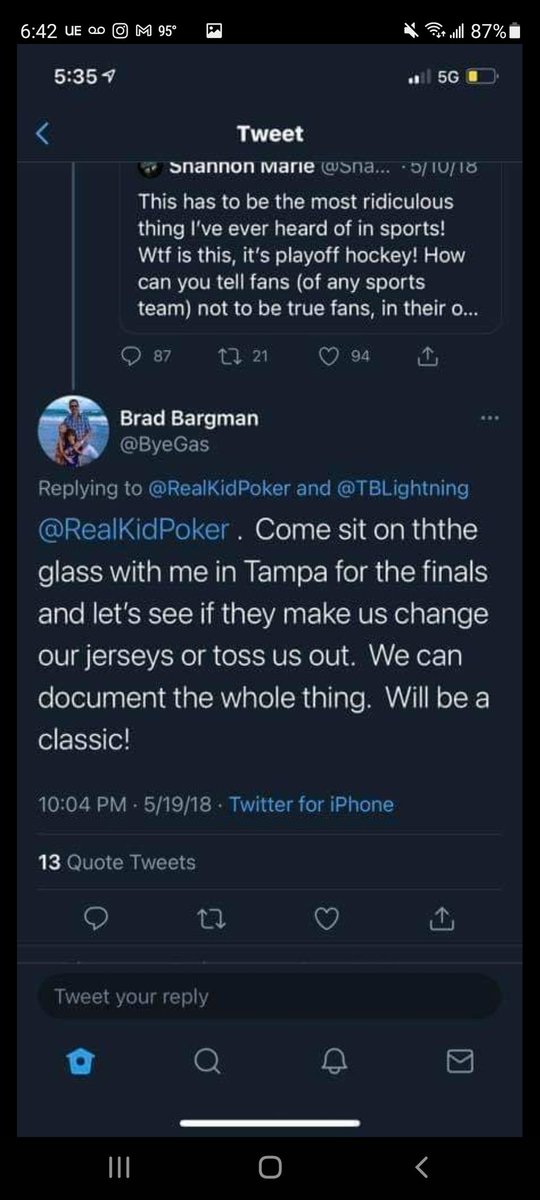hrfeuerbach's tweet photo. @GordoFSU @JoeSmithTB @TBLightning He knew exactly what he was doing... https://t.co/kXTs3NiJvX