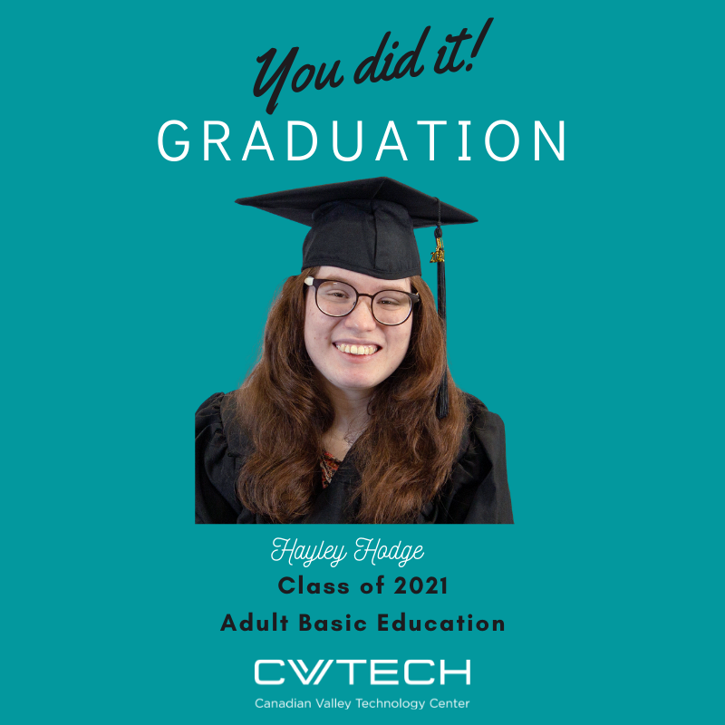 cv_tech's tweet photo. Congratulations to Hayley Hodge, who has completed our Adult Basic Education class and joins the Class of 2021. π
#morethanvotech #cvtech #SeeMeAtCV https://t.co/AiYtB2711H