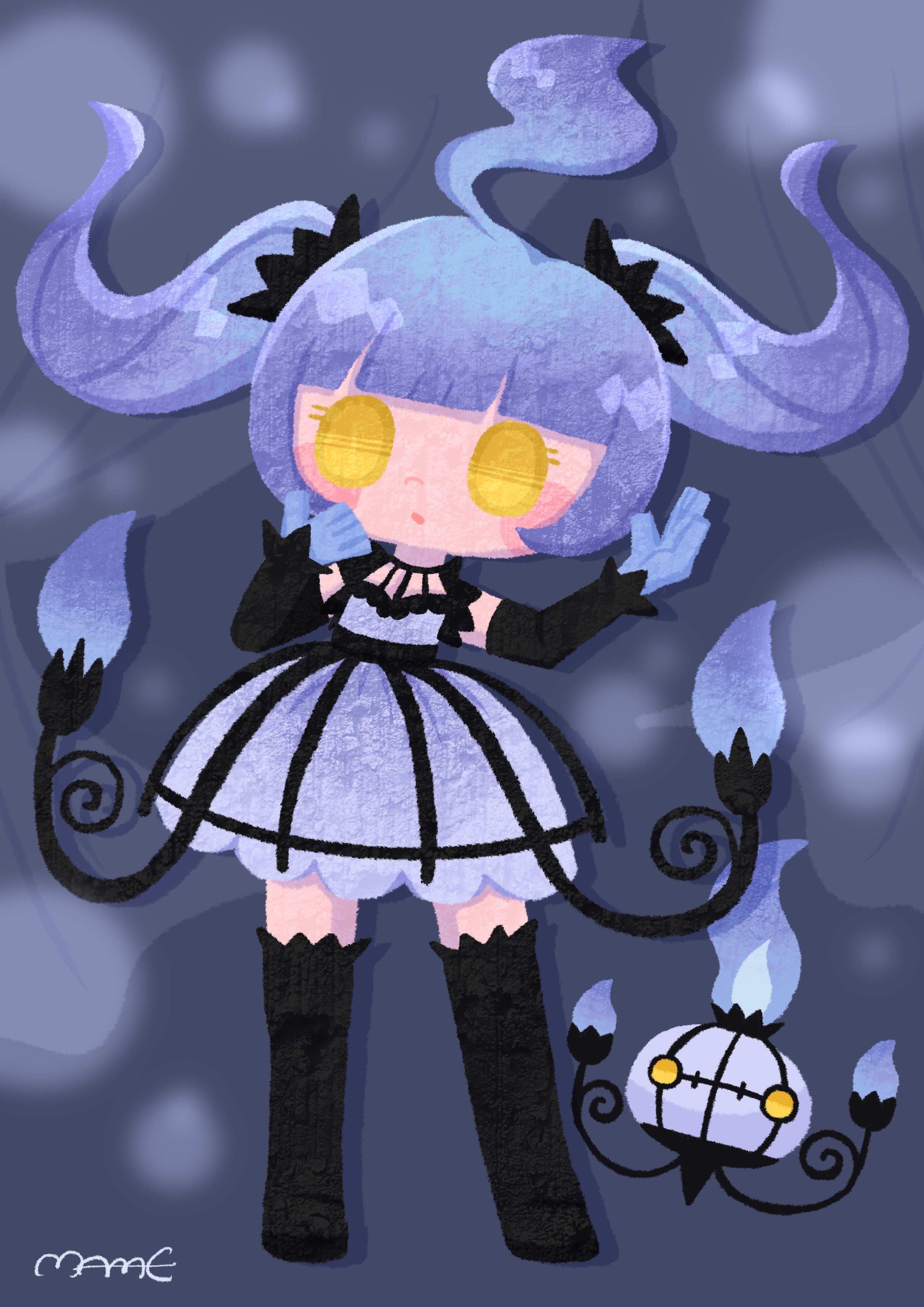 Twitter 上的 えんどうまめ子 シャンデラ擬人化 まめの5月絵 イラスト Illustration ポケモン シャンデラ T Co 9w4vwvj6to Twitter