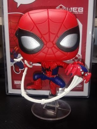 avengers campus spider man funko pop