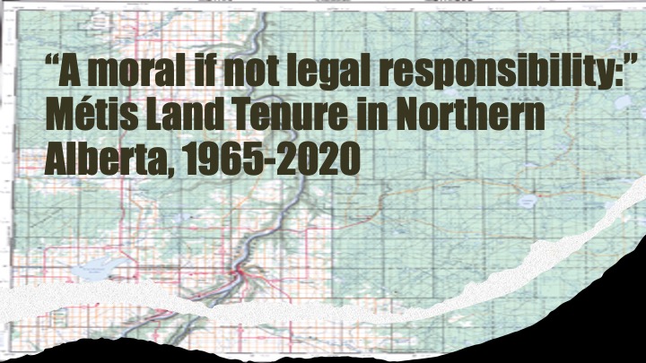 peterfortna's tweet photo. Curious what happened to #Metis land in northern Alberta after scrip & the creation of the Metis Settlements? You can watch me speak @CndHistAssoc Conference this Tuesday, 12:30 est. Details here: https://t.co/iv5HI5TY7M #cdnhist #abhist #envirohist https://t.co/tCb8JLNyyj