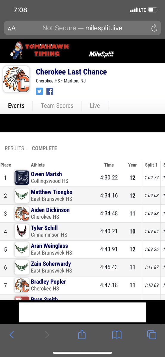 Another week, another win and an “easy” 1600 run for Owen ⁦<a href="/CHSTrack3/">Collingswood Track</a>⁩