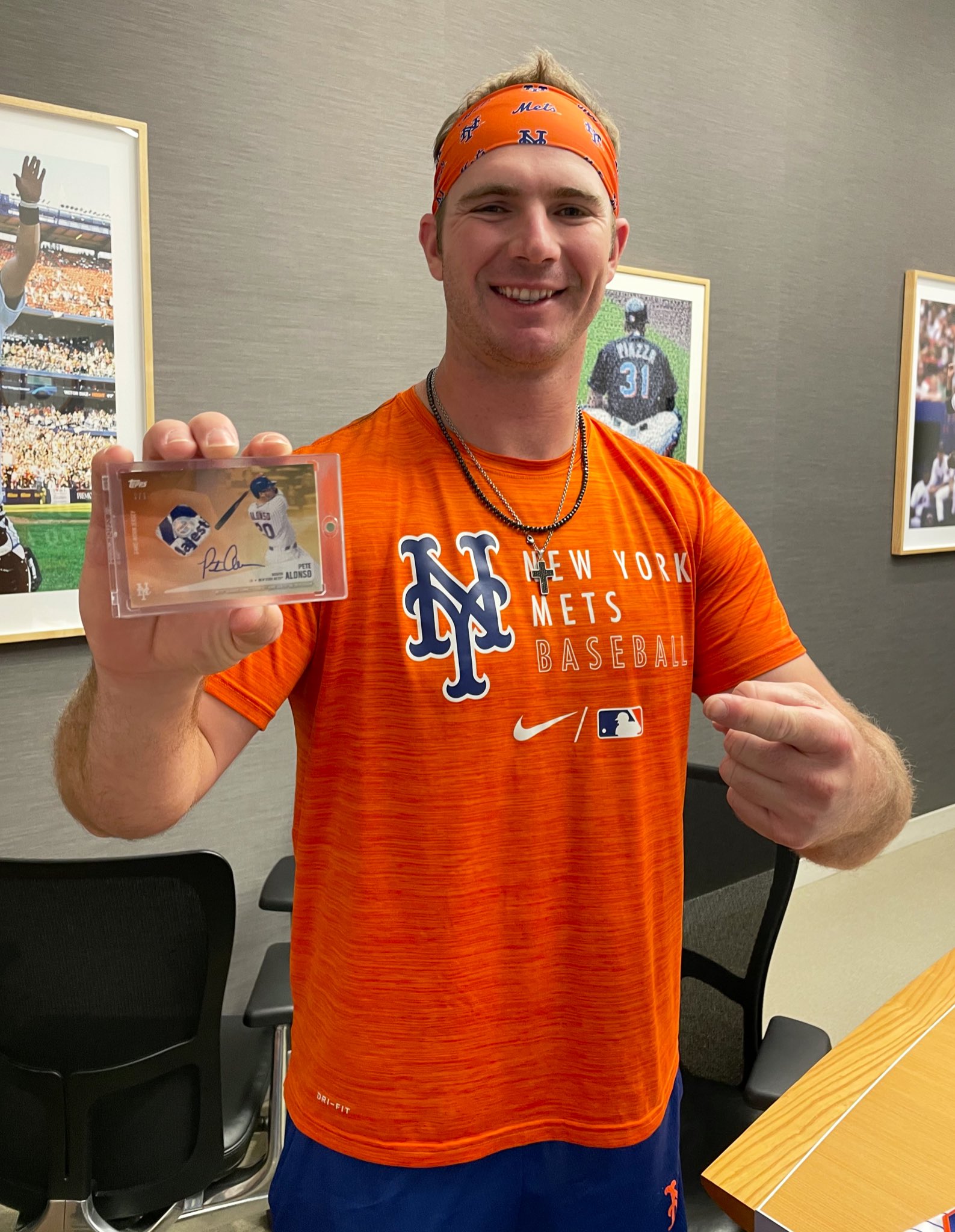 Amazin' Memorabilia on X: 🗣 Pete Alonso 1-of-1 autographed