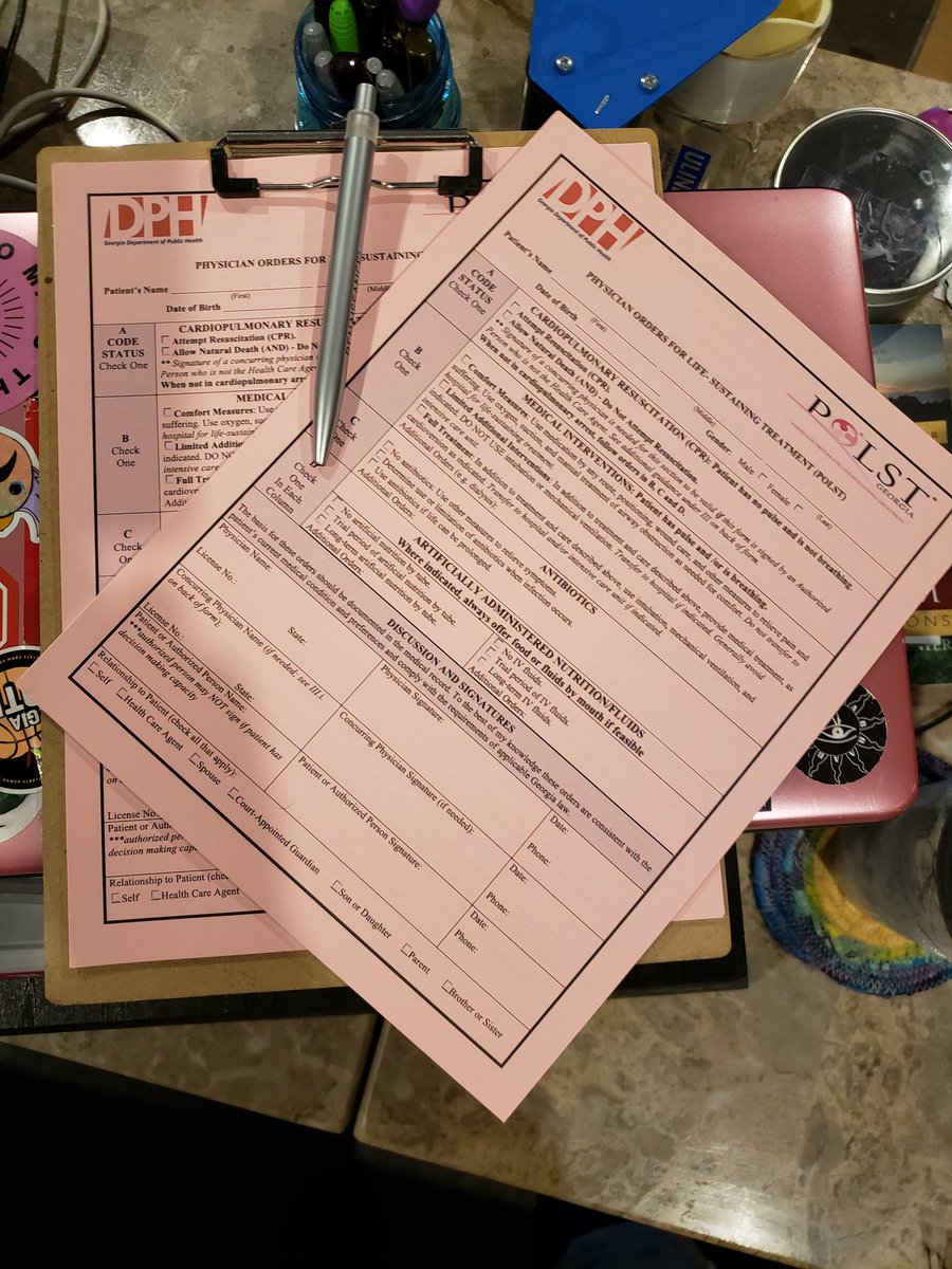 TheOneChameleo1's tweet photo. This is a part of what being #DeathPositive is about, @adamanzhart and I have a family date to fill out our POLST forms and our GA advanced care directives...Sunday with doughnuts and coffee.
#POLST #AdvancedCareDirective #BurlesqueFamily #EasyLikeSundayMorning https://t.co/MLtFZdfdWj