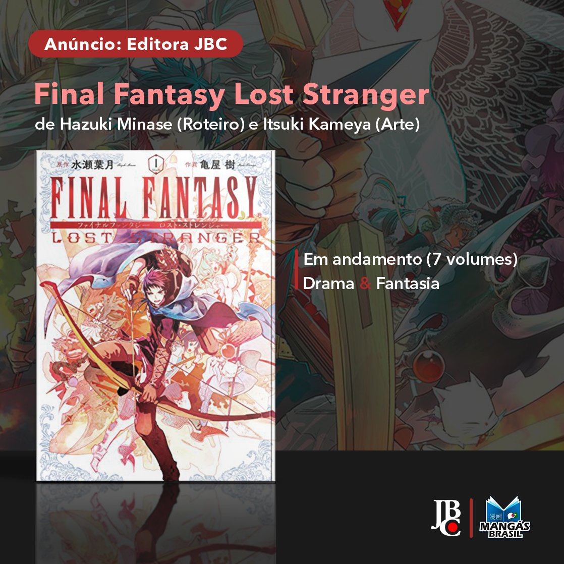 Jbc Ira Publicar O Manga Final Fantasy Lost Stranger No Brasil
