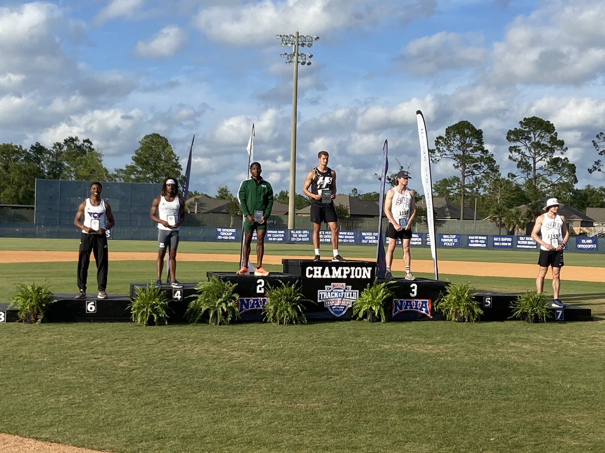 NelsonUXCTF's tweet photo. 💥NAIA ALL-AMERICAN ALERT💥
NICHOLAS HENDERSON has become #SAGUTF’s 1st MEN’s NAIA OUTDOOR ALL-AMERICAN with his 6th place finish in the 400m hurdlers! WELL DONE NICK! #YNotUs @sagu @SAGUSportsNet @TTFCA @WaxahachieNews https://t.co/yu9a7Y45fd