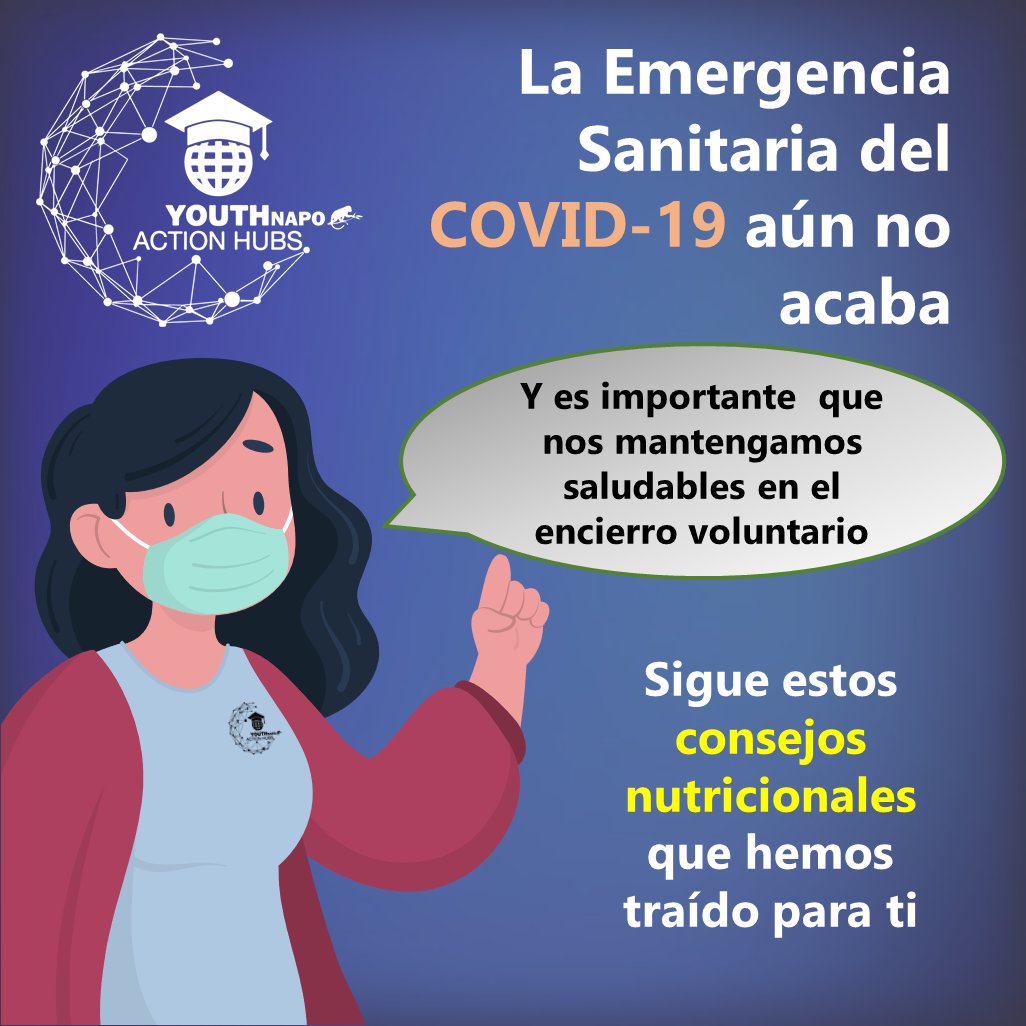 YahNapo's tweet photo. 📣Hoy 28 de mayo: Día Mundial de la Nutrición, te traemos estos pequeños consejos para que te cuides en esta pandemia.
Recuerda que no estás solo 👌🏼 y puedes solicitar servicios de atención en salud, de manera gratuita y virtual a través de la página web https://t.co/ILW1lATR4F https://t.co/cFpBrx0rE1