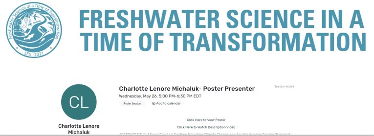 It was wonderful to present at the international Society for Freshwater Science Conference!💧
<a href="/BenthosNews/">Freshwater Science</a> <a href="/sfs_src/">SFS Students</a>    
#2021SFS