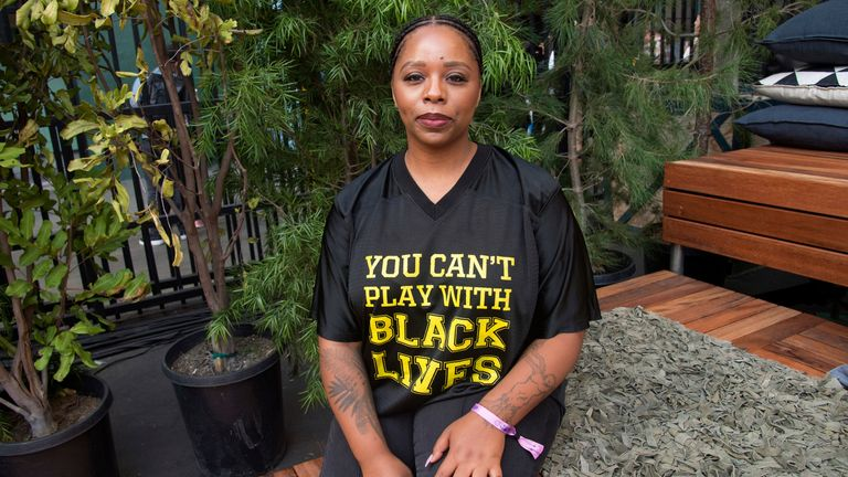 #ThankYouPatrisse for loving us in such a profound way and letting the world know they can't play....with Black Lives. Why? Because #BlackLivesMatter Cmon now yall! Yes, indeed. #PatrisseCullors