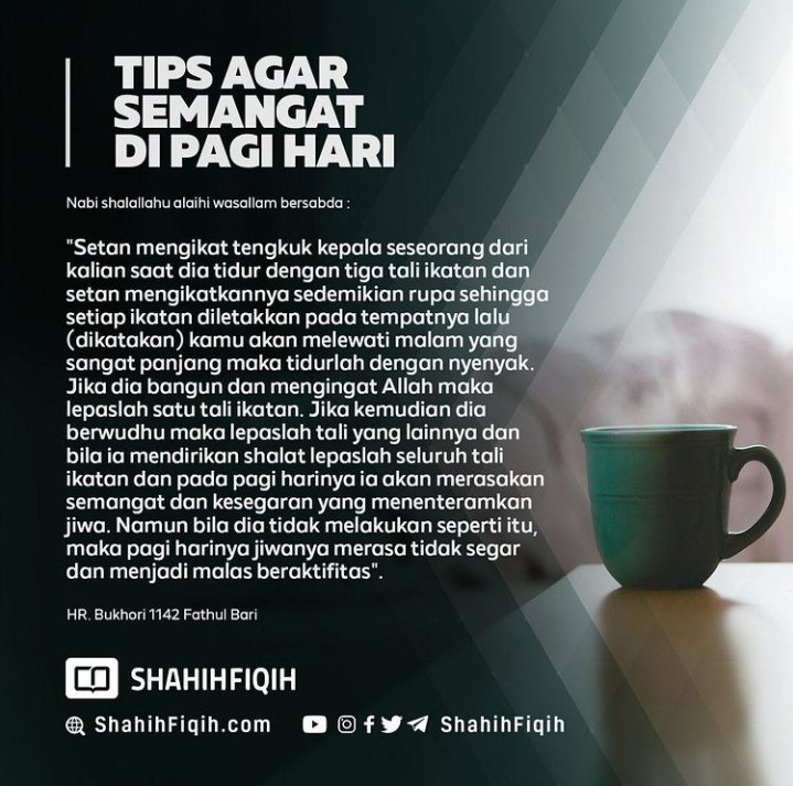 ChDhr_'s tweet photo. Tips agar semangat di pagi hari

#pagi #semangatPagi https://t.co/epZBzMX1L4