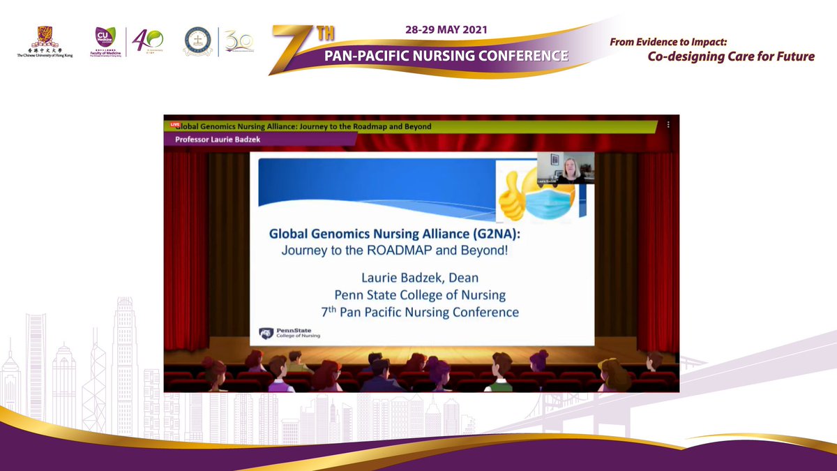 7thpanpacificnc's tweet photo. Very honoured to have Prof. Badzek @lbadzek introducing the work of the Global Genomics Nursing Alliance to start the second day of the conference! https://t.co/lwPrHnlAEu