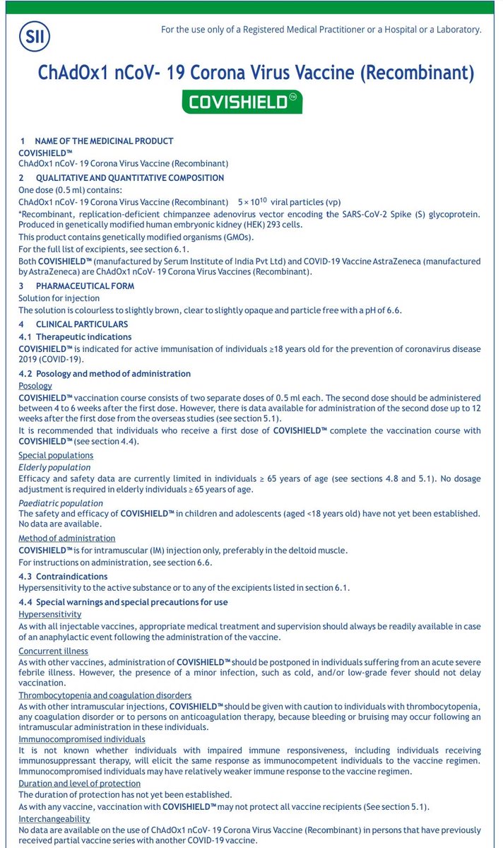 ojas_08's tweet photo. Some facts about #COVIDSHIELD.

Source- @SerumInstIndia official website.

#COVID19 #vaccination https://t.co/Ppq7SaOoCQ