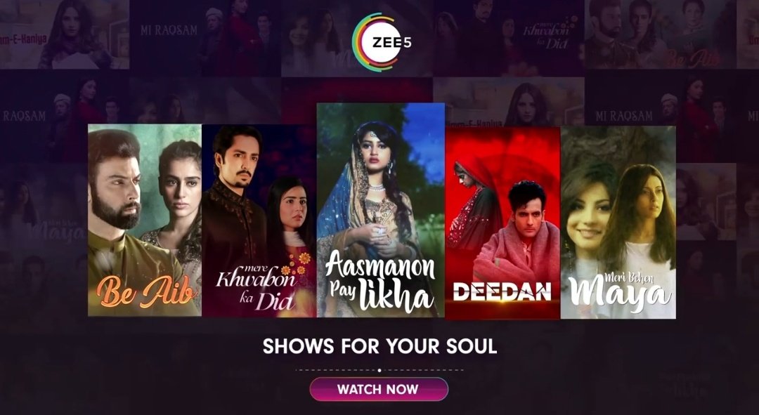 CinemaRareIN's tweet photo. New lot of Pakistani dramas on @ZEE5Premium..
#BeAib
#MereKhwabonKaDia
#AasmanonPayLikha
#Deedan
#MeriBehenMaya https://t.co/hQhtTvWpS4