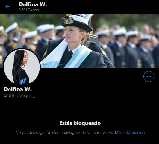 OOCDelfiWagner's tweet photo. Llegué. Me bloqueaste? Que lástima así no va a triunfar el nazionalismo 😞 https://t.co/cjqVTCtC7p