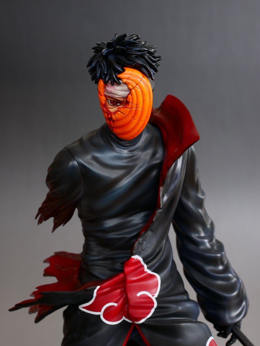 Hhamajippa レビュー Cartoon World Cw Studio Uchiha Obito Akatsuki Battle Damage Series 01 Naruto 1 7 H36cm 2pcs うちは オビト フィギュア スタチュー 発売は去年の秋ぐらいだった気がします 暁バトルダメージシリーズ初弾 写輪眼のledギミック