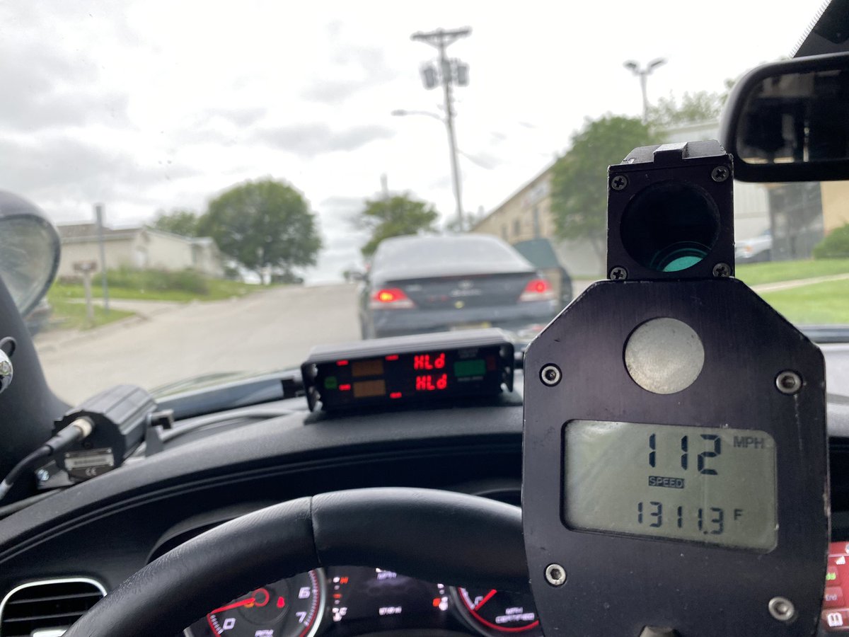 NSP_TroopA's tweet photo. Troopers stopped this vehicle traveling 112mph in a 65mph zone on Interstate 80 at 60th Street. Please make better decisions. #NSP22 https://t.co/iyFtpskvUn