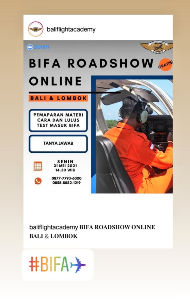princessyna13's tweet image. #BIFAROADSHOWONLINE👮🏻‍♀👮🏻
..
Bali &amp;amp; Lombok ✈

#BIFA✈
#PILOTACADEMY👮🏻‍♀👮🏻
..