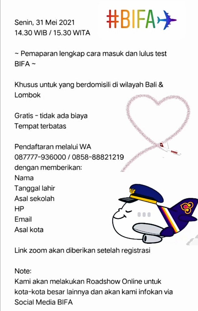 princessyna13's tweet image. #BIFAROADSHOWONLINE👮🏻‍♀👮🏻
..
Bali &amp;amp; Lombok ✈

#BIFA✈
#PILOTACADEMY👮🏻‍♀👮🏻
..