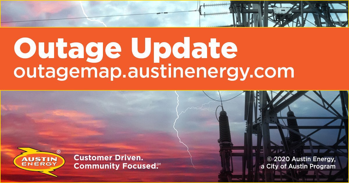 Austin Energy on Twitter "OUTAGE UPDATE Our crews are braving the ⛈